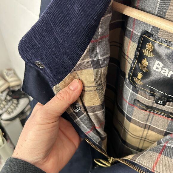 Barbour Beaulieu A891 Light Weight Jacket “Dark Navy” - Picture 7 of 9